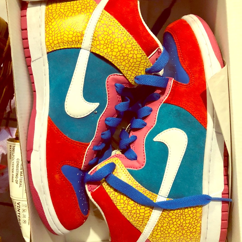 Classic Nike Dunks Coogi style sz 8 Wms worn once